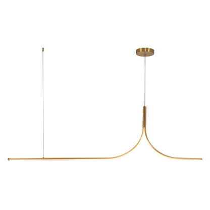 Kuzco Thread 5-ft Gold Dim LED Linear Pendant, Gold - LP17905-BG-UNV-010-RT