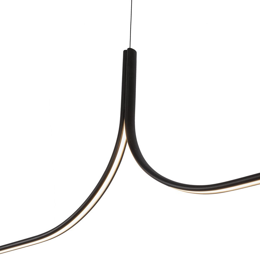 Kuzco Thread 5-ft LED Linear Pendant, 30W/RT, Black