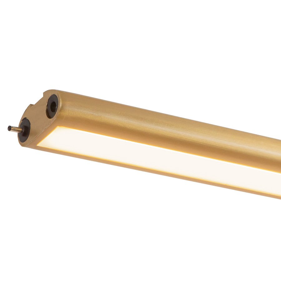 Kuzco Thread 10-ft Gold Dimmable LED Linear Pendant, Gold