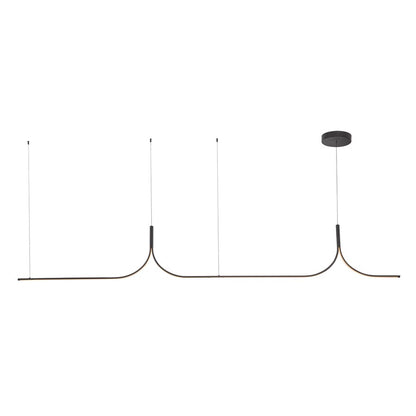Kuzco Thread 10-ft LED Linear Pendant, 60W, Black - LP17910-BK-UNV-010