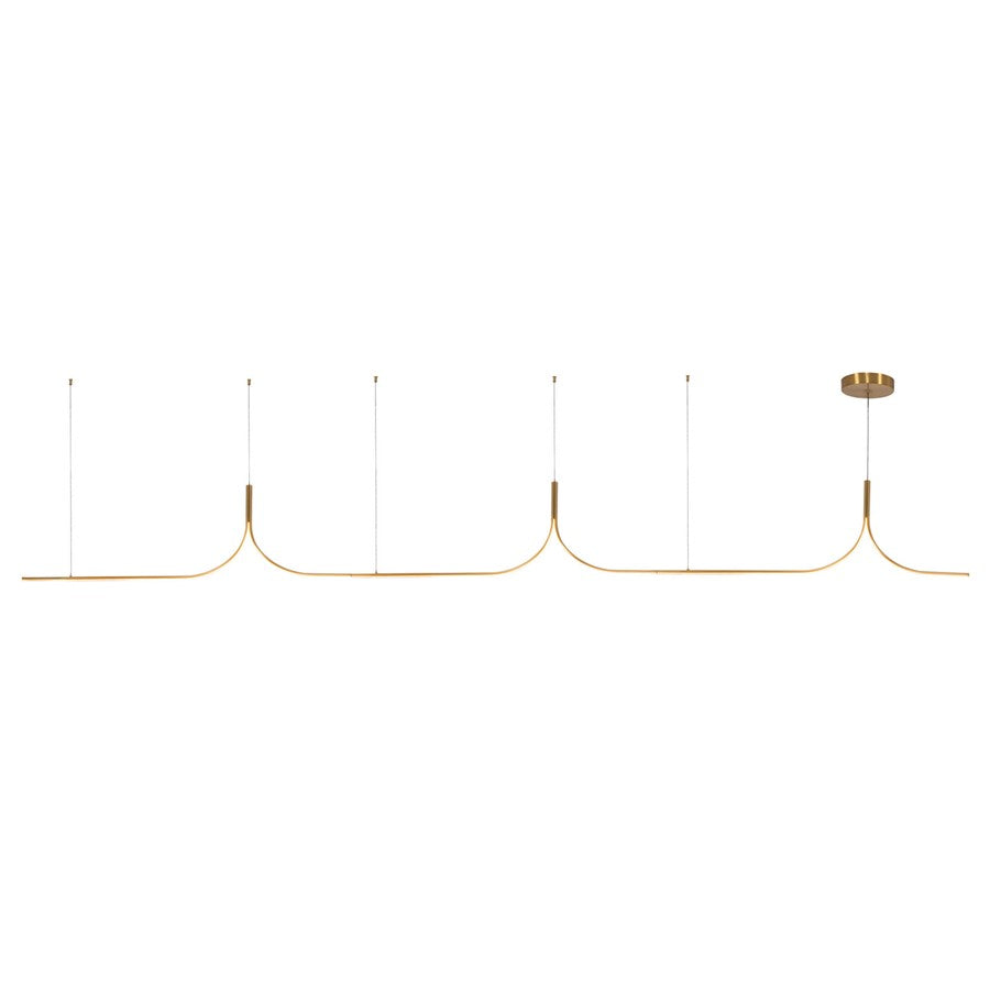 Kuzco Thread 15-ft Dim LED Linear Pendant, Gold - LP17915-BG-UNV-010