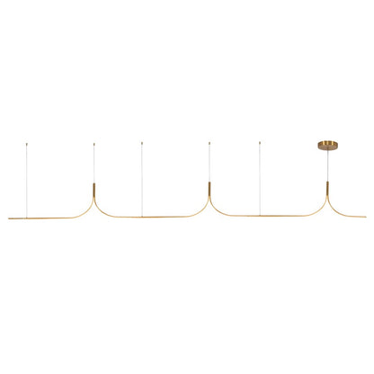 Kuzco Thread 15-ft Dim LED Linear Pendant, Gold - LP17915-BG-UNV-010