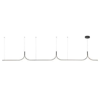 Kuzco Thread 15-ft LED Linear Pendant, 90W, Black - LP17915-BK-UNV-010