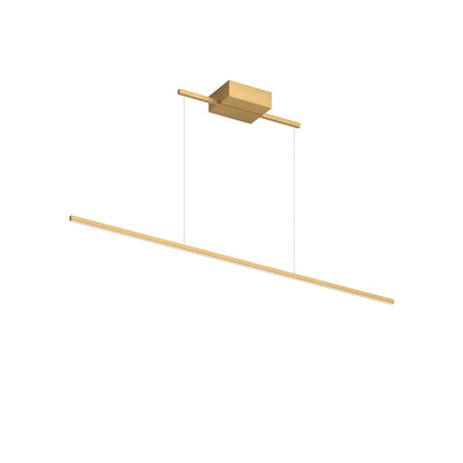 Kuzco Vega Minor 48" LED Linear Pendant, Brushed Gold