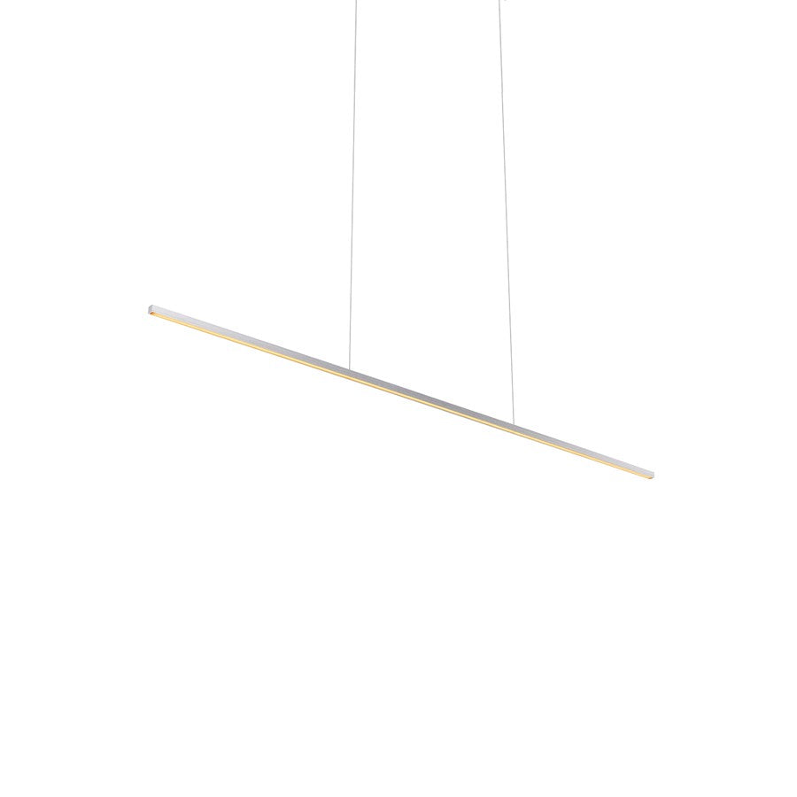 Kuzco Vega Minor 48" LED Linear Pendant, Brushed Nickel