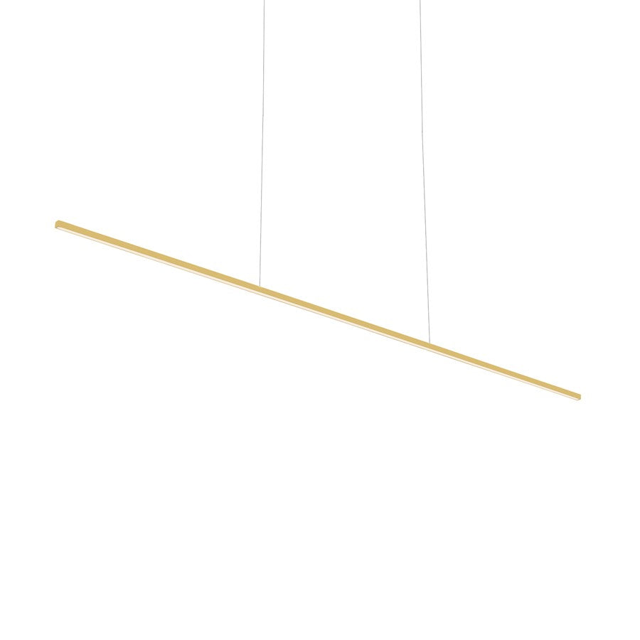 Kuzco Vega Minor 60" LED Linear Pendant, Gold/White Acrylic - LP18260-BG