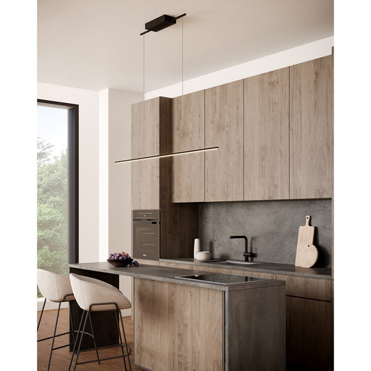 Kuzco Vega Minor 60" LED Linear Pendant, Black - LP18260-BK-UNV