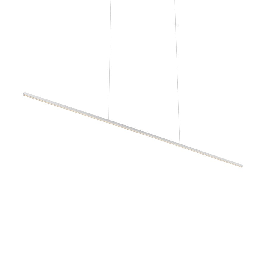 Kuzco Vega Minor 60" LED Linear Pendant, Nickel/White Acrylic - LP18260-BN