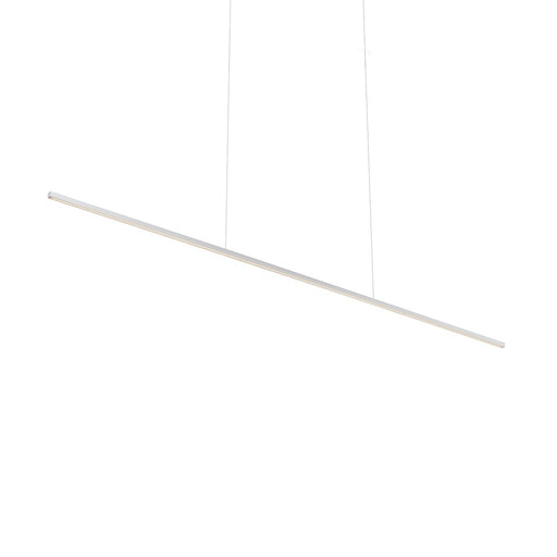 Kuzco Vega Minor 60" LED Linear Pendant, Nickel/White Acrylic - LP18260-BN