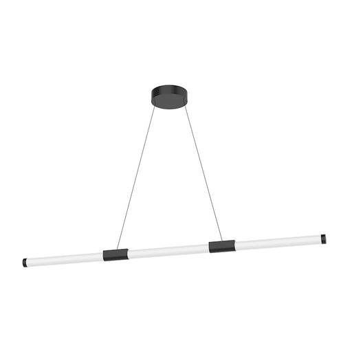 Kuzco Akari 48" LED Linear Pendant, Black/Frosted Acrylic Diffuser - LP18648-BK