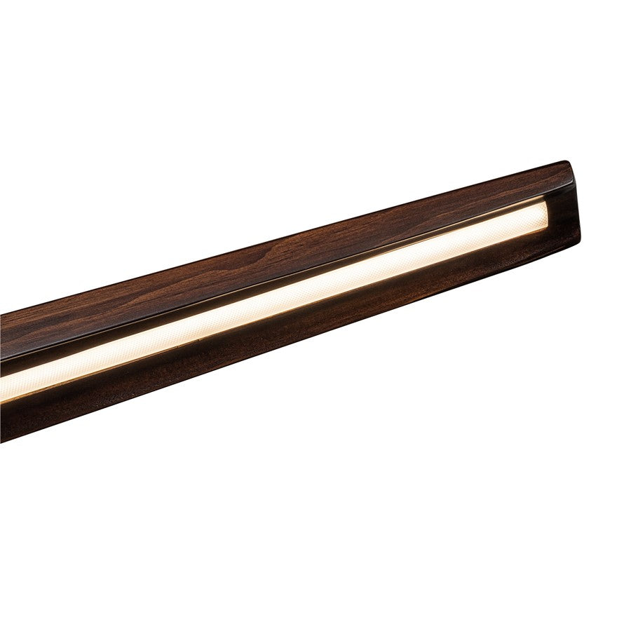 Kuzco Dakota 42" LED Linear Pendant, Walnut