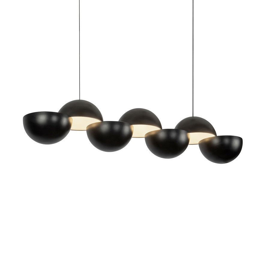 Kuzco Void 41" Black Dimmable LED Linear Pendant, Black