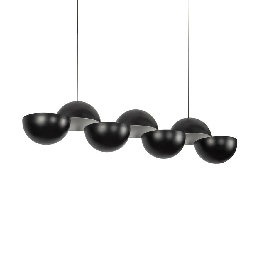 Kuzco Void 41" Black Dimmable LED Linear Pendant, Black