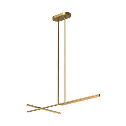 Kuzco Shift 48" LED Linear Pendant, Brushed Gold - LP28748-BG-UNV