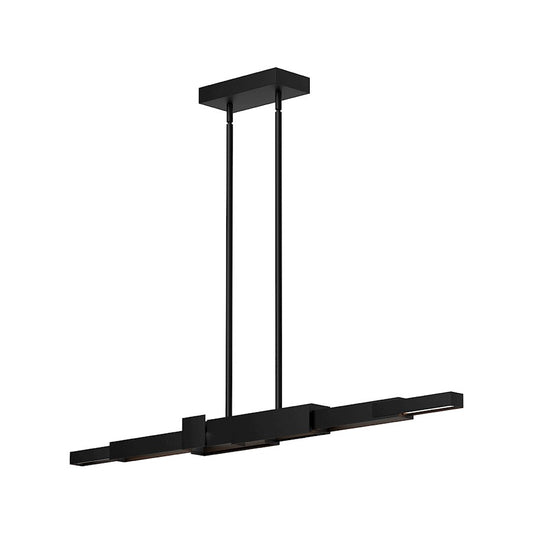 Kuzco Enzo 48" LED Linear Pendant, Black/White Acrylic - LP29548-BK