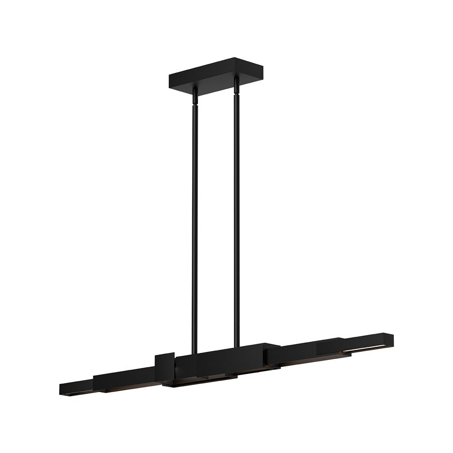 Kuzco Enzo 48" LED Linear Pendant, Black - LP29548-BK-UNV
