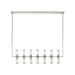 Alora Revolve 14 Light Linear Pendant, Clear/Nickel/Clear - LP309077PNCG