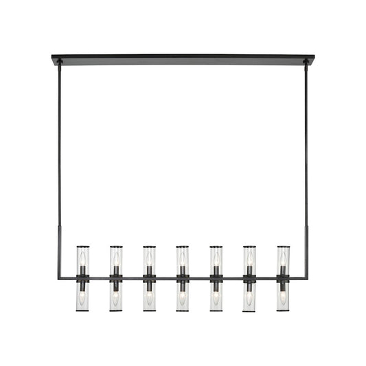 Alora Revolve 14 Light Linear Pendant, Clear/Urban Bronze/Clear - LP309077UBCG