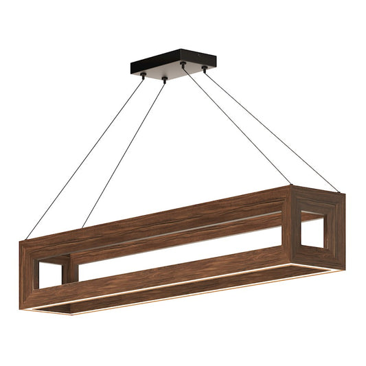 Kuzco Morina 42" LED Linear Pendant, Walnut/White Silicone - LP32942-WT