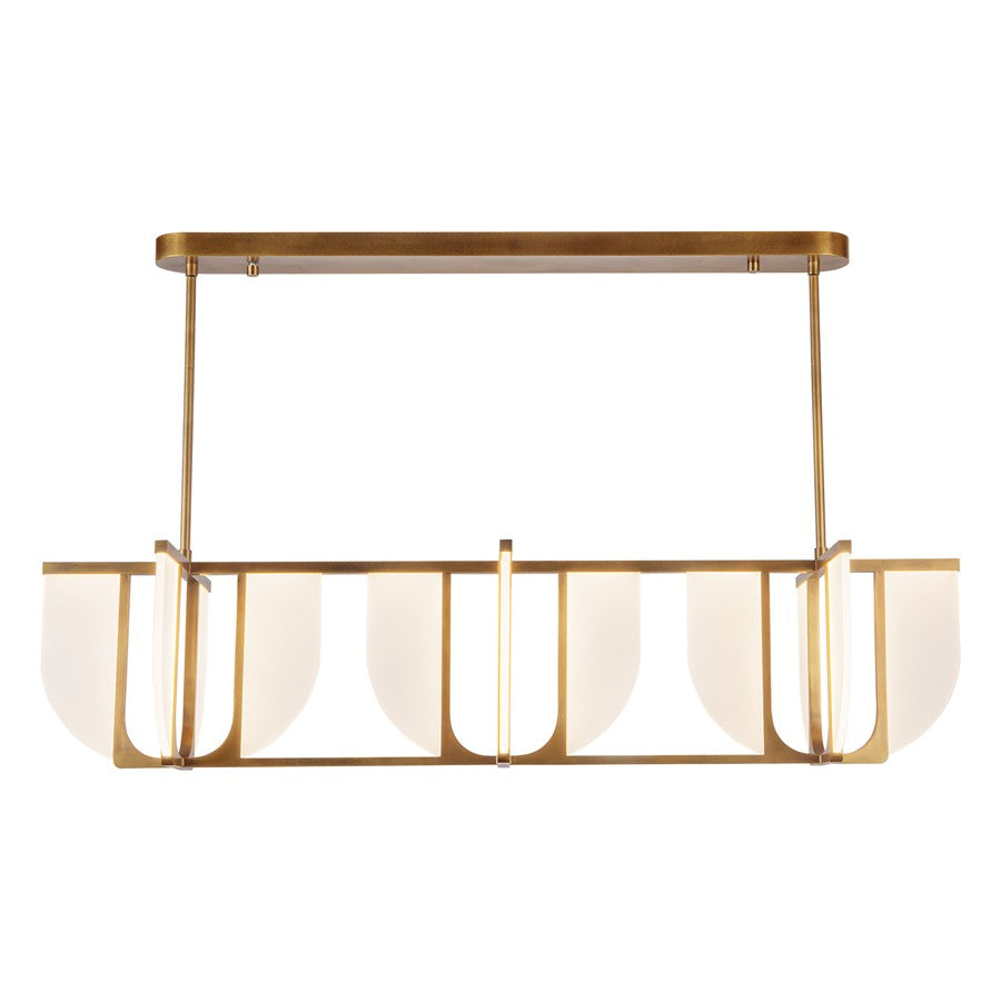 Kuzco Anders 59" Brass Dim LED Linear Pendant, Vintage Brass - LP336359VB