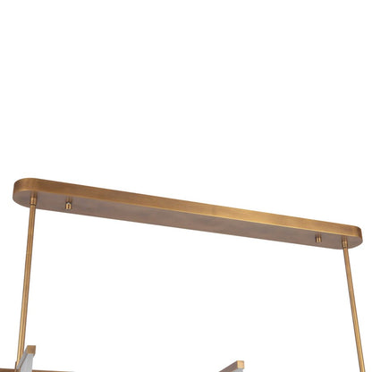 Kuzco Anders 59" Brass Dimmable LED Linear Pendant, Vintage Brass