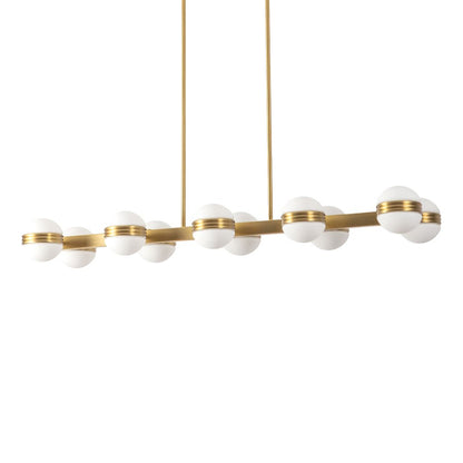 Kuzco Selene 4-ft Gold Dimmable LED Linear Pendant, Brushed Gold