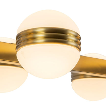 Kuzco Selene 4-ft Gold Dimmable LED Linear Pendant, Brushed Gold
