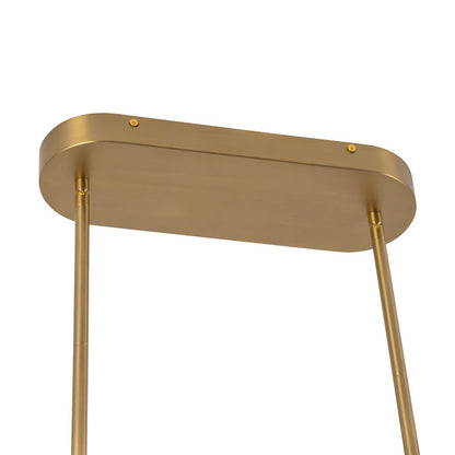 Kuzco Selene 4-ft Gold Dimmable LED Linear Pendant, Brushed Gold