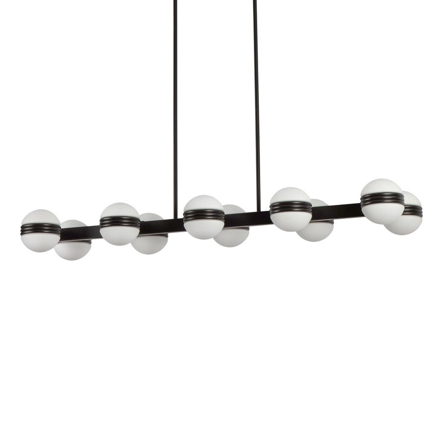 Kuzco Selene 4-ft Black Dimmable LED Linear Pendant, Black