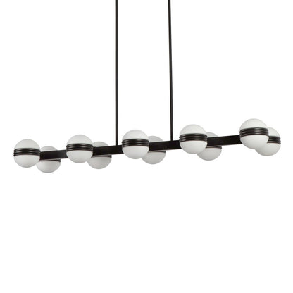 Kuzco Selene 4-ft Black Dimmable LED Linear Pendant, Black