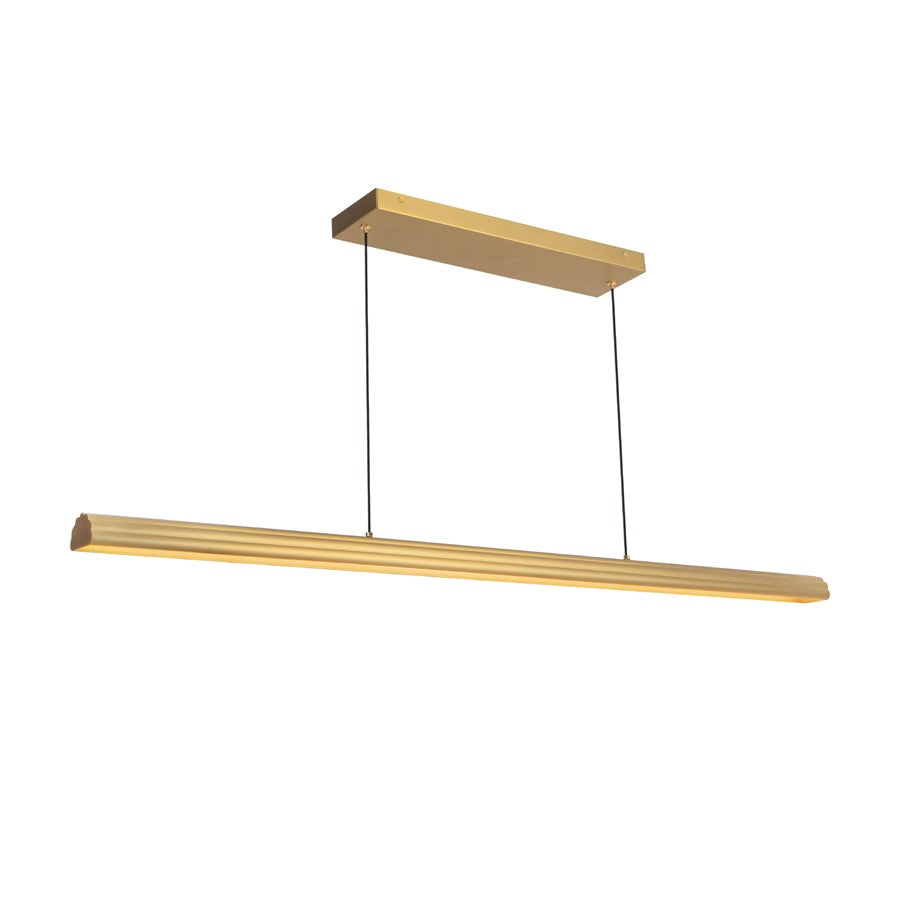 Kuzco Dottie 4-ft Gold Dimmable LED Linear Pendant, Brushed Gold