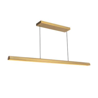 Kuzco Dottie 4-ft Gold Dimmable LED Linear Pendant, Brushed Gold
