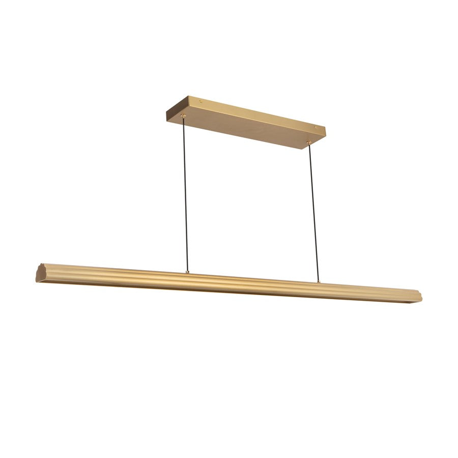 Kuzco Dottie 4-ft Gold Dimmable LED Linear Pendant, Brushed Gold