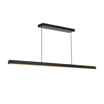 Kuzco Dottie 4-ft Black Dimmable LED Linear Pendant, Matte Black