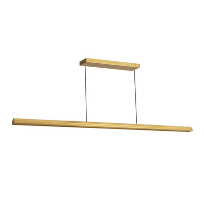 Kuzco Dottie 5-ft Gold Dimmable LED Linear Pendant, Brushed Gold