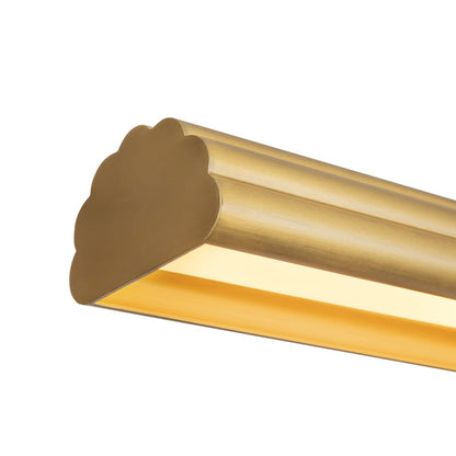 Kuzco Dottie 5-ft Gold Dimmable LED Linear Pendant, Brushed Gold