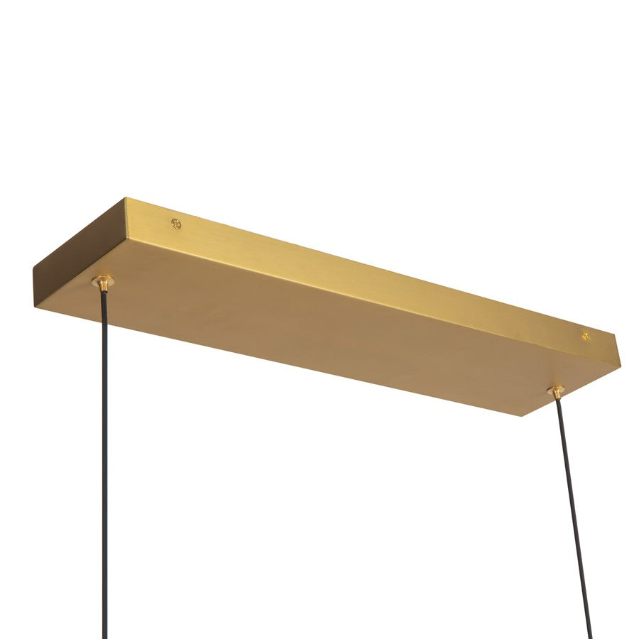 Kuzco Dottie 5-ft Gold Dimmable LED Linear Pendant, Brushed Gold