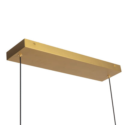 Kuzco Dottie 5-ft Gold Dimmable LED Linear Pendant, Brushed Gold