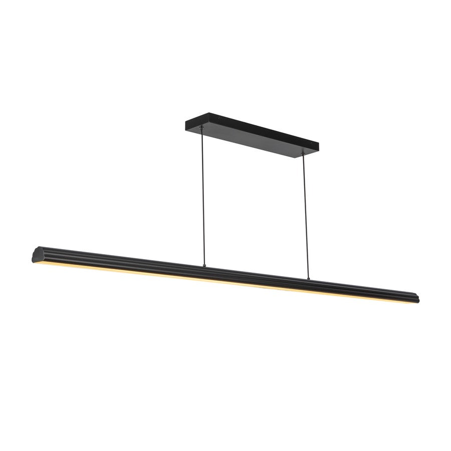 Kuzco Dottie 5-ft Black Dimmable LED Linear Pendant, Matte Black