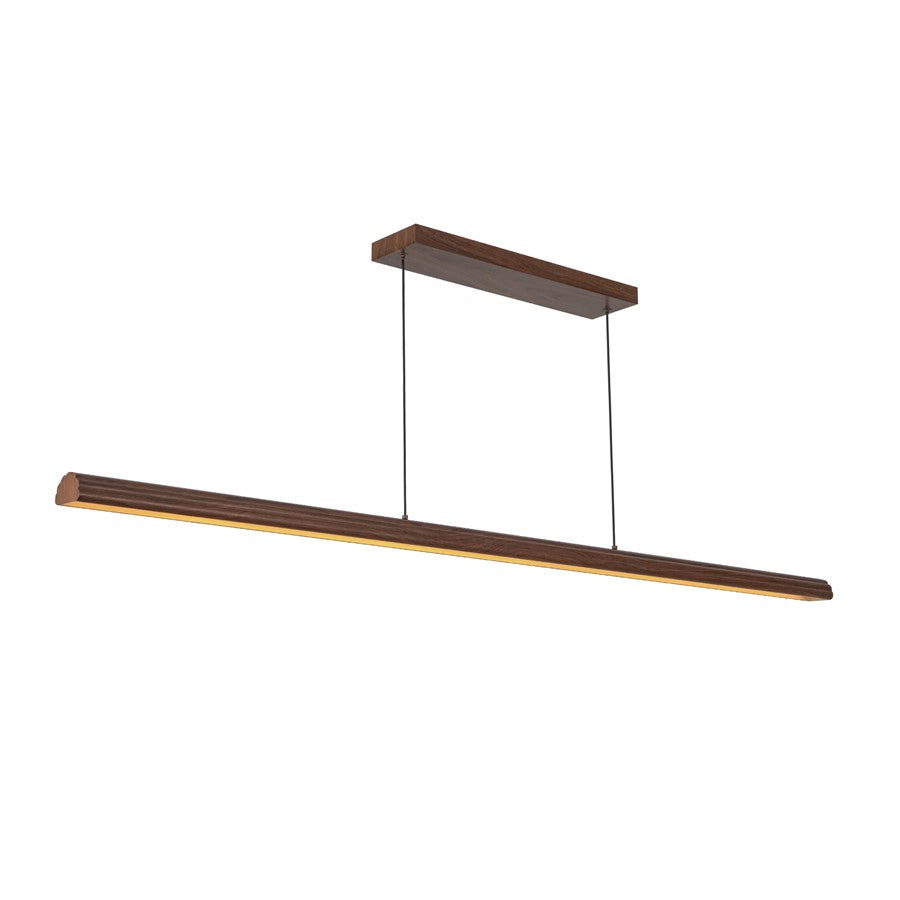 Kuzco Dottie 5-ft Brown Dimmable LED Linear Pendant, Walnut