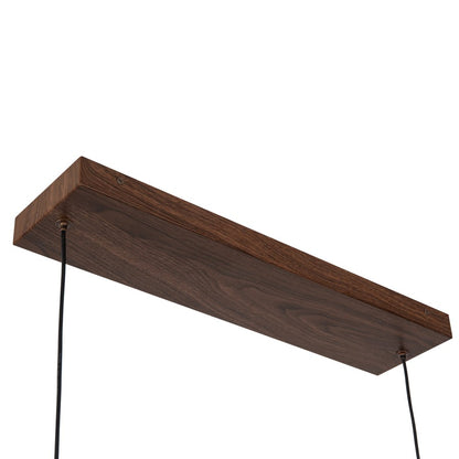 Kuzco Dottie 5-ft Brown Dimmable LED Linear Pendant, Walnut