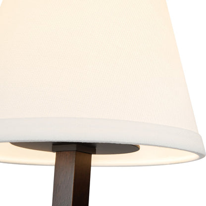 Kuzco Sloan 30" Black Linear Pendant, Matte Black/White Linen
