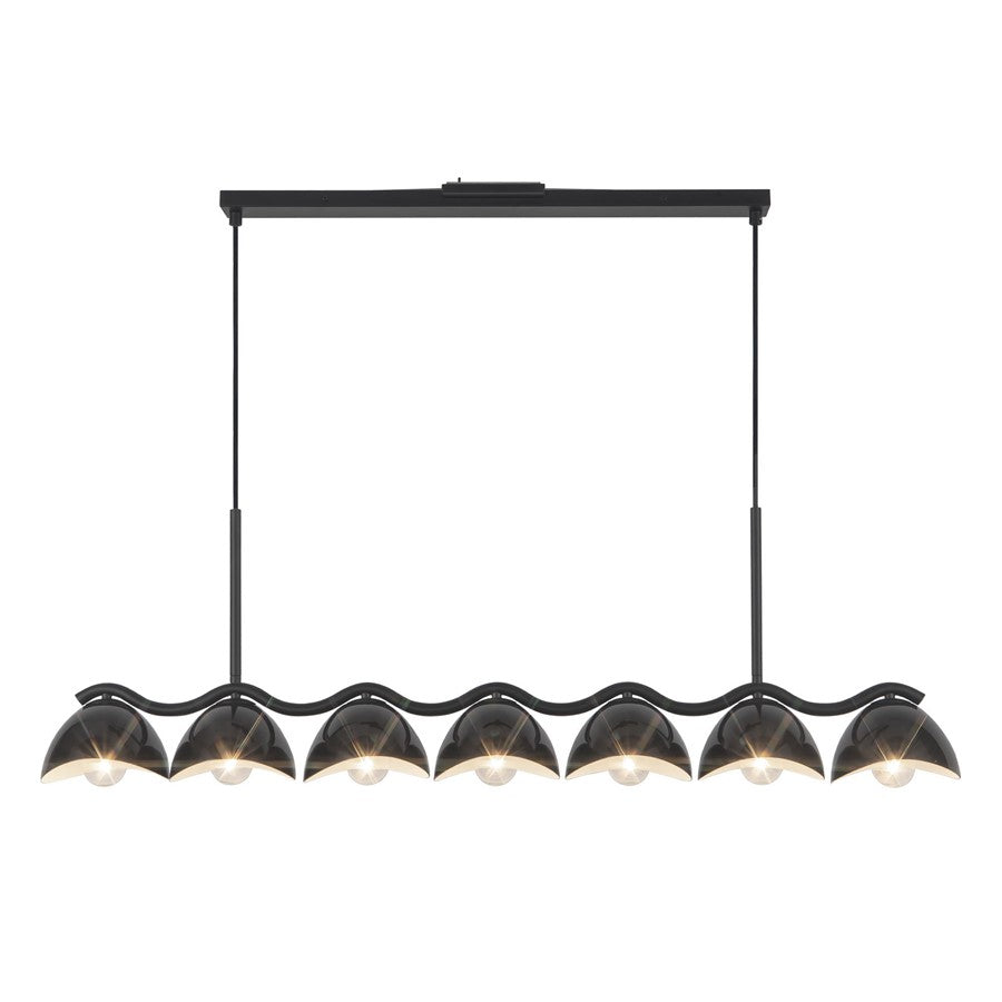 Kuzco Atlas 42" Black Linear Pendant, Black