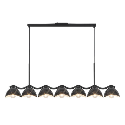 Kuzco Atlas 42" Black Linear Pendant, Black