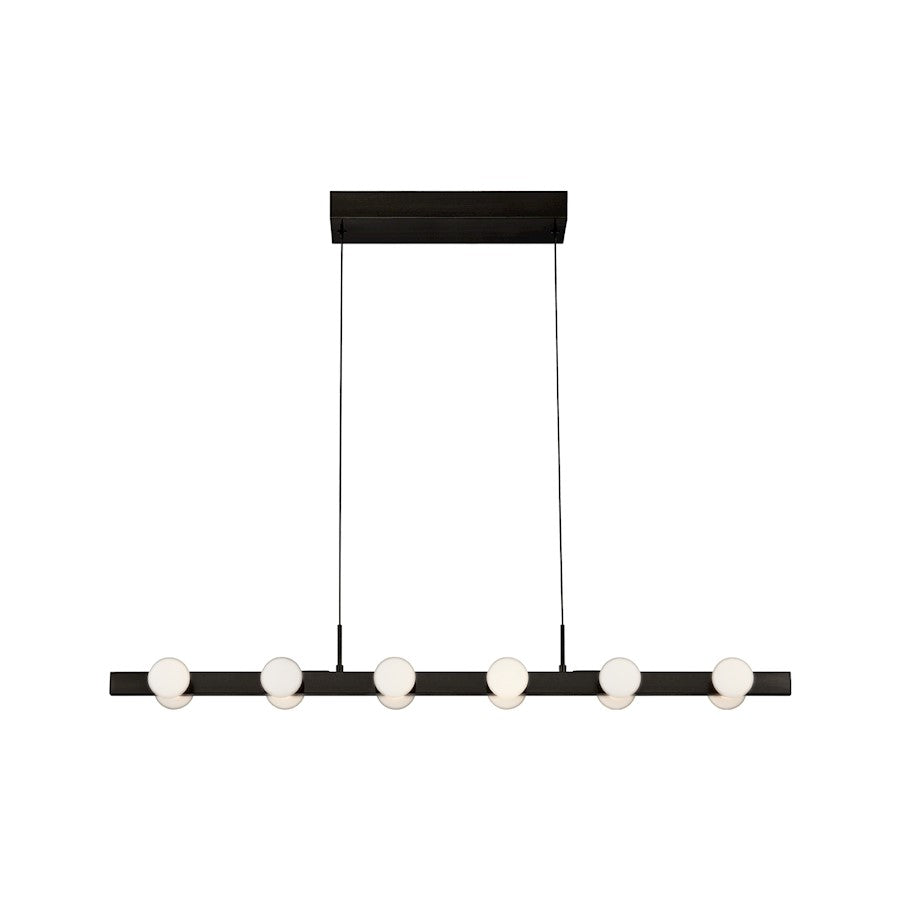 Kuzco Rezz 36" LED Linear Pendant, Black/Opal - LP63436-BK
