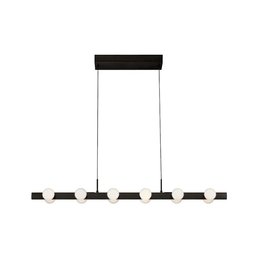 Kuzco Rezz 36" LED Linear Pendant, Black/Opal - LP63436-BK