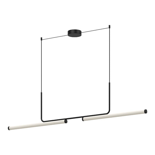 Kuzco Vesper 73" LED Linear Pendant, Black/Frosted Acrylic - LP73073-BK