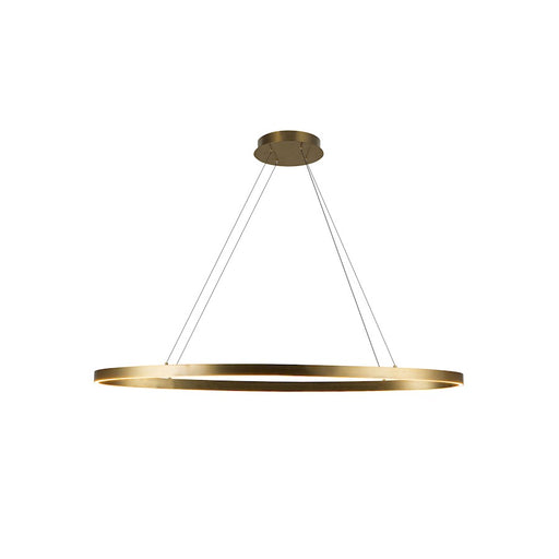 Kuzco Ovale 40" LED Linear Pendant, Gold/White Silicone Diffuser - LP79140-BG
