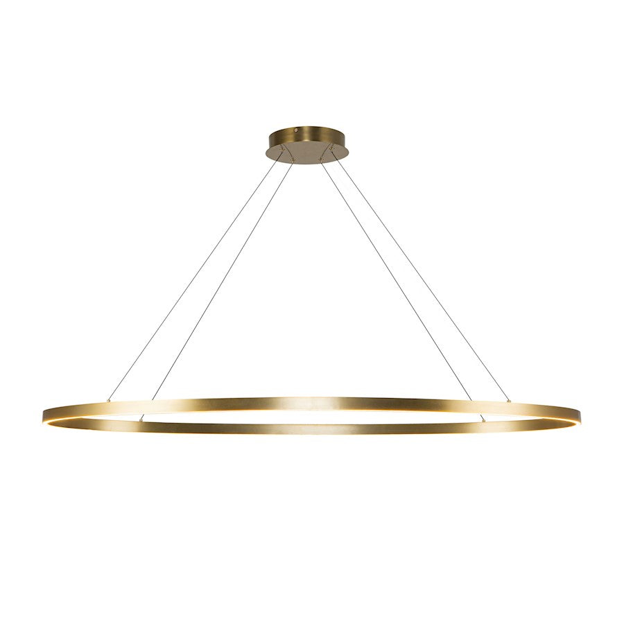 Kuzco Ovale 53" LED Linear Pendant, Gold/White Silicone Diffuser - LP79153-BG