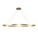Kuzco Ovale 53" LED Linear Pendant, Gold/White Silicone Diffuser - LP79153-BG